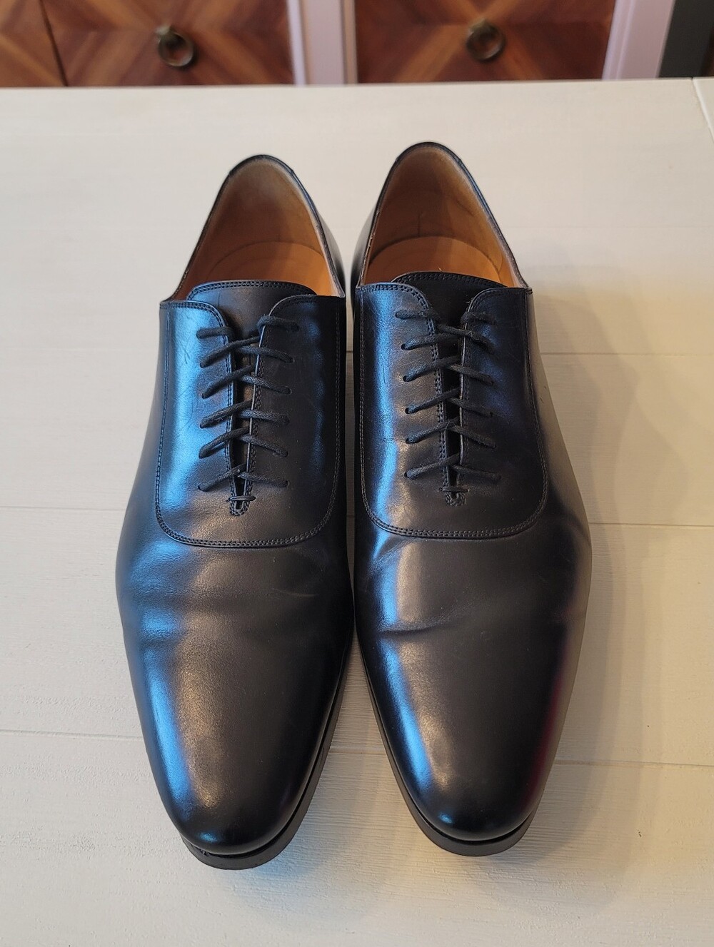 Gucci Leather Oxfords in Black